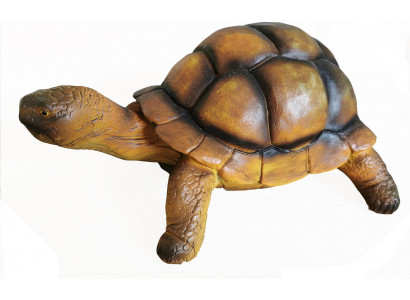 Schildkröt Zoo Gaart Déier Figur Hand gemoolt Skulptur Dekoratioun Statue Deko
