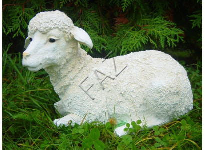 Design Schaf leigend Figur Gaart Statu Skulptur Figuren Skulpturen Dekor Nei
