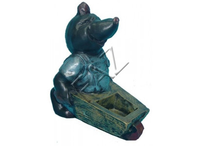 Maulwuerf Statu Figuren Statuen Skulptur Gaart Dekoratioun Deko Figur Kriibsen Nei