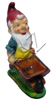 Design Zwerg Figur Statue Skulptur Figuren Skulpturen Dekoratioun Deko Nei Gaart