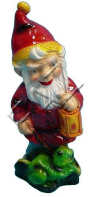 Design Zwerg Figur Gaart Statu Skulptur Figuren Skulpturen Dekoratioun Deko Nei