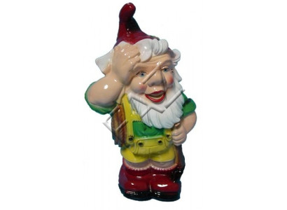 Design Zwerg Figur Gaart Statu Skulptur Figuren Skulpturen Dekoratioun Deko Nei