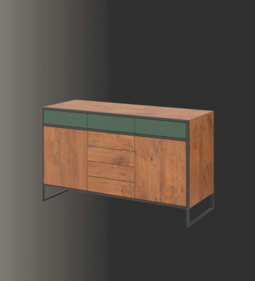 Kommode Braun Elegantes Design Modern Miwwel Schlofkummer Schaf Schéin
