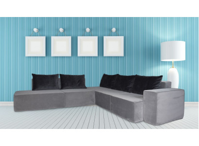 Designer Sofa Ecksofa Stoffsofa System Sofa Textil Samt Eckcanapé Canapé SL Sofa 2