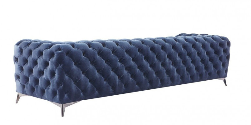 Sofa Chesterfield Couch Polster XXL Grouss Garnitur Textil 4+1+1 Designer
