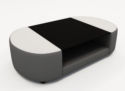 Sallzëmmer Dësch Design Glas Canapé Sofadësch Polster Dësch Dëscher