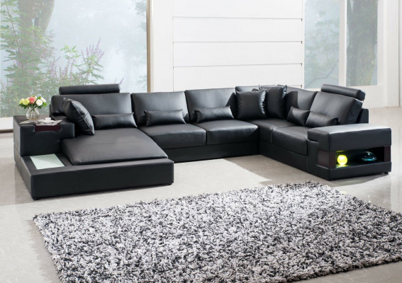 Moderne Designer Ecksofa U-Form Wunnlandschaft Couche Sofaen Polster.