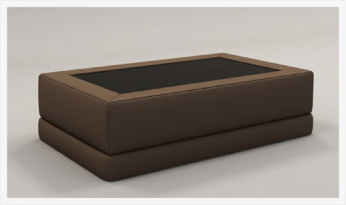 Soffa Dësch Glas Design Kaffisdësch Wunnzëmmer Léier Couche Dekor Bäistelltisch