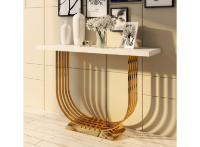 Konsolendësch Metall Holz Dësch Konsol Konsolendëscher Sideboard
