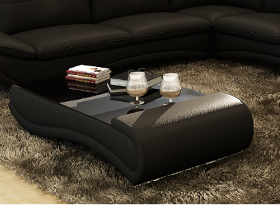 Sofadësch Design Wunnzëmmer Glas Lieder Canapé Sofa Dësch Kaffi Bäistell.