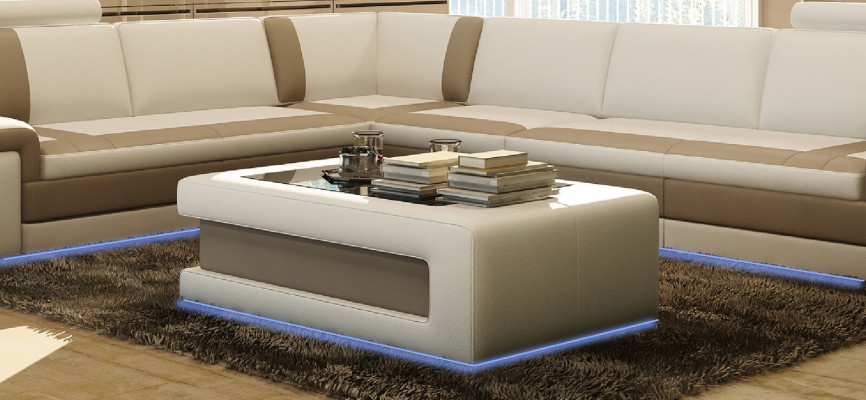 Design-Couchtisch Polster Wunnzëmmer Niewenzëmmer Dëscher Modern Sofa