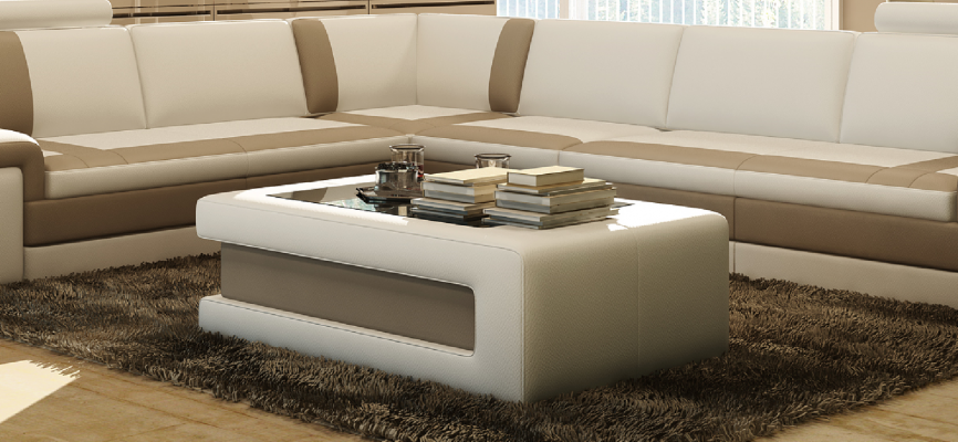 Design-Couchtisch Polster Wunnzëmmer Niewenzëmmer Dëscher Modern Sofa