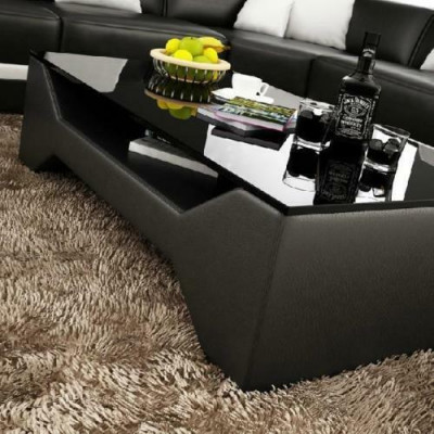 Canapé Dësch Design Dësch Wunnzëmmer Glas Lieder Sofa Bäistell Kaffisdësch Couch