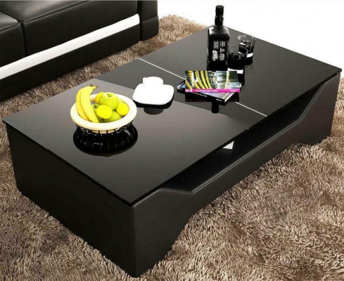 Canapé Dësch Design Dësch Wunnzëmmer Glas Lieder Sofa Bäistell Kaffisdësch Couch
