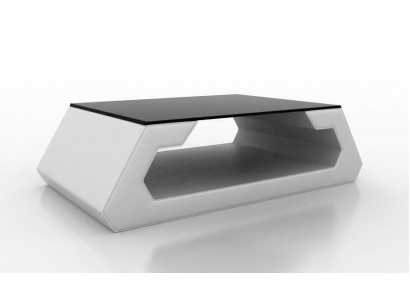 Sofadësch Design Wunnzëmmer Glas Lieder Canapé Sofadësch Bäisteel Kaffi