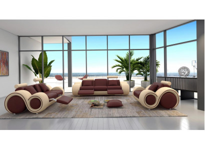 Design Wohnzimmer Polster Set Sofagarnitur Lieder Couch Sëtz Garnituren