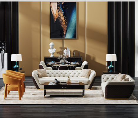 Sofagarnitur Garnituren Set Design Sofae Polster Canapéë 3 + 2 Plaz