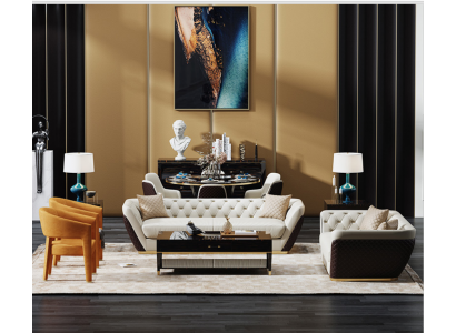 Sofagarnitur Garnituren Set Design Sofae Polster Canapéë 3 + 2 Plaz