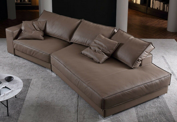 Modern Sofakëschten Ledersofa Couchen Sofa Eck Design Eck Ecksofa L-Form