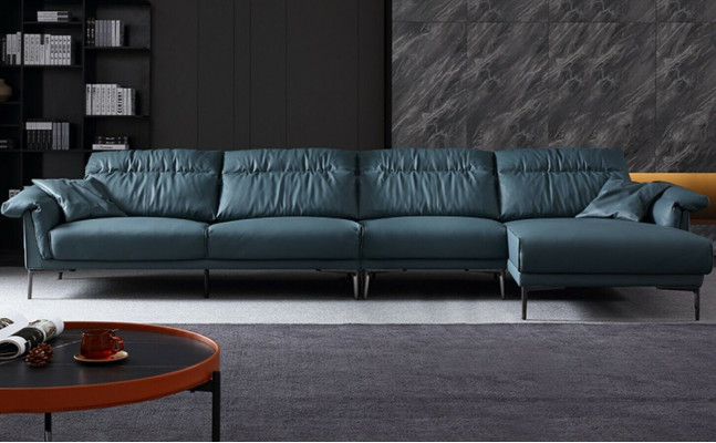 Wunnzëmmer L-Form Modern Elegant Wunnlandschaft Design Sofa Couch Polsterung