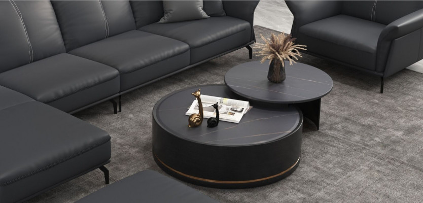 Sofa Ecksofa L Form Sessel Couchtisch Hocker Ecksofa 3-Delleg Modern
