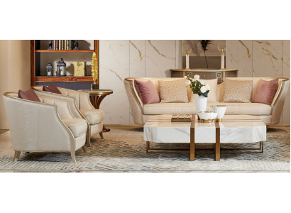 Wunnlandschaft Sofagarnitur 4 1 1 Sëtzer Couch Polster Sofas Set 3tlg Massivholz