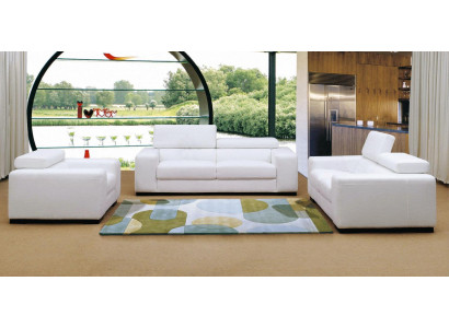 Modern Multifunktiounscouch Sofa Polster Garnitur 3+2+1 Sëtz Lieder Set