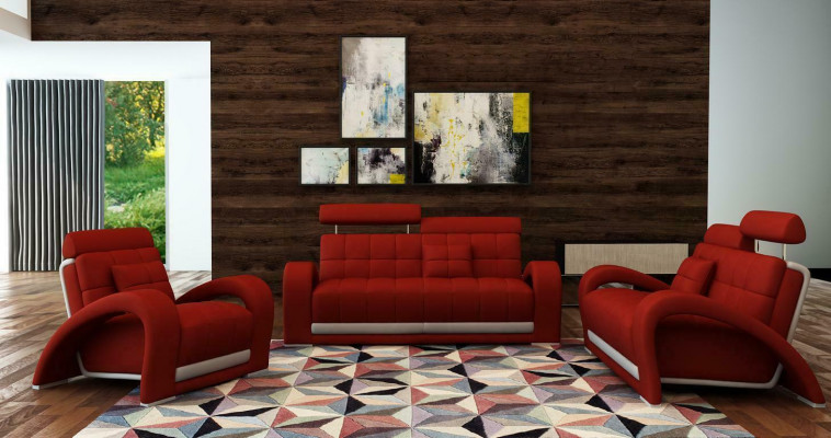 Léier Sofa Canapé Sofagarnitur Stuff Garnituren Canapé Set Sëtz Sofas
