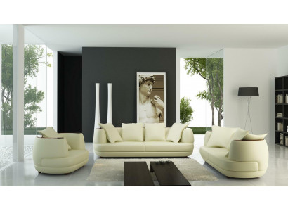 Luxus Design Canapé Sët Klassesch Lieder Couch Këssen Set Sofa