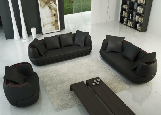 Luxus Design Canapé Sët Klassesch Lieder Couch Këssen Set Sofa
