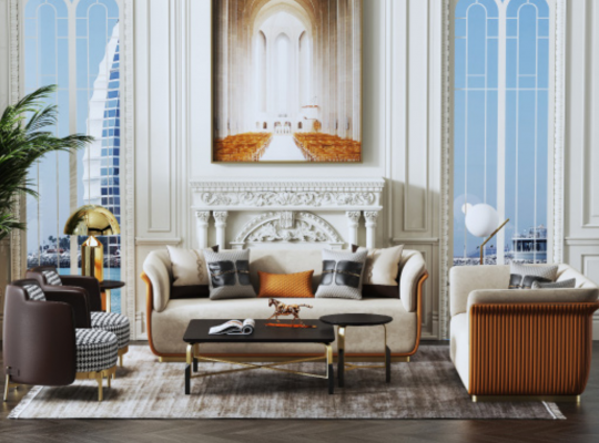 Modern Sofa-Garnitur 3+2 Sëtzer Sëtzgrupp Lieder Couchen 2tlg. Set