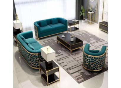 Sofa-Garnitur Canapé 321 Sëtz Textil Couchen Sofas Luxus Miwwelen Polster