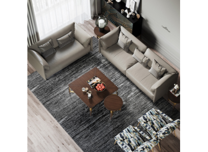Sëtzgarnitur 3+2 Sëtzer Italesch Miwwelen Wunnlandschaft Sofa Couchen