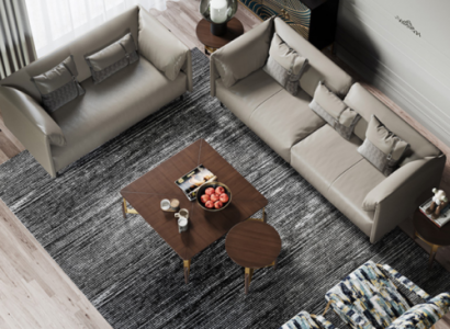 Sëtzgarnitur 3+2 Sëtzer Italesch Miwwelen Wunnlandschaft Sofa Couchen