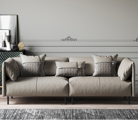 Sëtzgarnitur 3+2 Sëtzer Italesch Miwwelen Wunnlandschaft Sofa Couchen