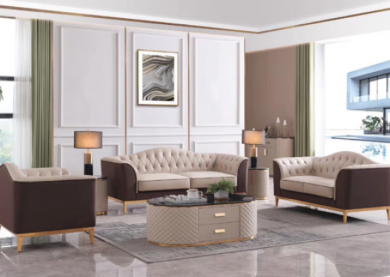 Komplett Set Sofagarnitur 3+2+1 Sëtzer Sofa Design Couch Wunnlandschaft
