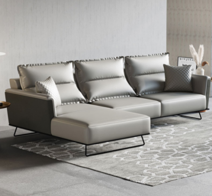 Designer Ledersofa Eckecksofa Polster Eck Couch Sëtz Eck L Form Garnitur Sofa