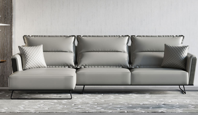 Designer Ledersofa Eckecksofa Polster Eck Couch Sëtz Eck L Form Garnitur Sofa
