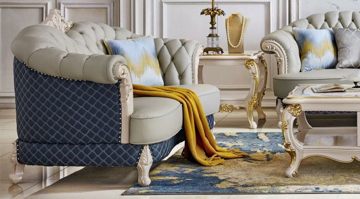 Sofa Garnitur 3 2 Sëtzer Wunnlandschaft Sofa Polster Wunnzëmmer Massivholz