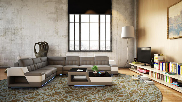 Designer Ecksofa Sofa Wunnlandschaft Polster Ecksofa Canapé Garnitur