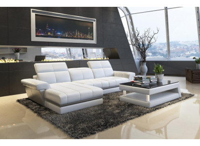 Ledercouch Sofa Canapé Polster Wunnlandschaft Designer Ledercouch L Form
