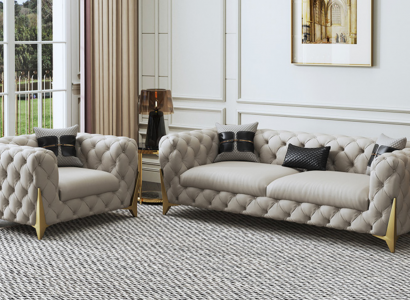 Sofagarnitur Grouss Set 3+1 Sëtzer Lieder Couch Sofa Garnitur Design Couchen