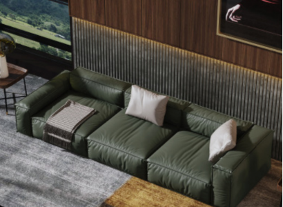 Sofa 4-Sëtzer Grouss XXL Couch Sofas Couchen Wunnzëmmer Design Véiersëtzer