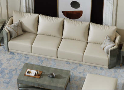 Sofa 4-Sëtzer Grouss XXL Couch Sofas Couchen Wunnzëmmer Design Grouss Couchen