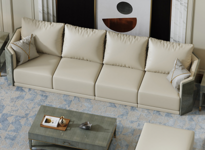 Sofa 4-Sëtzer Grouss XXL Couch Sofas Couchen Wunnzëmmer Design Grouss Couchen
