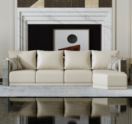 Sofa 4-Sëtzer Grouss XXL Couch Sofas Couchen Wunnzëmmer Design Grouss Couchen