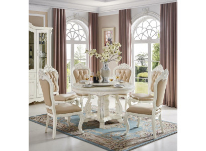 Exklusiv Beige Chesterfield Gepolstert Stillen Designer Stillen-Set x4-er Barock Stil Set Massivholz Stillen