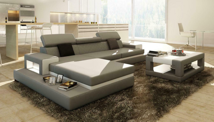 XXL Liederkanapé Wénkelkanapé Design Grousst Kanapé Couch Polster Wénkel Sëtz Garnitur