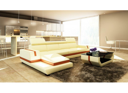 Modernen Design Ecksofa Grouss Lieder Garnitur Eckcouch Wunnzëmmer Sëtz