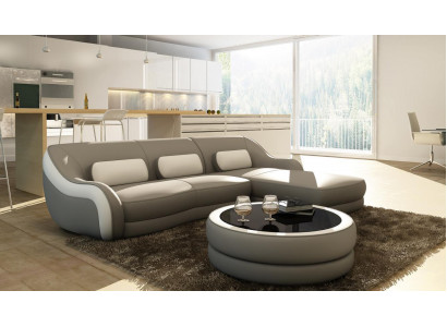 Designer Liederseiesofa Ecksofa Polster Eck Canapé Sëtz Eck L Förm Garnitur Sofa Nei